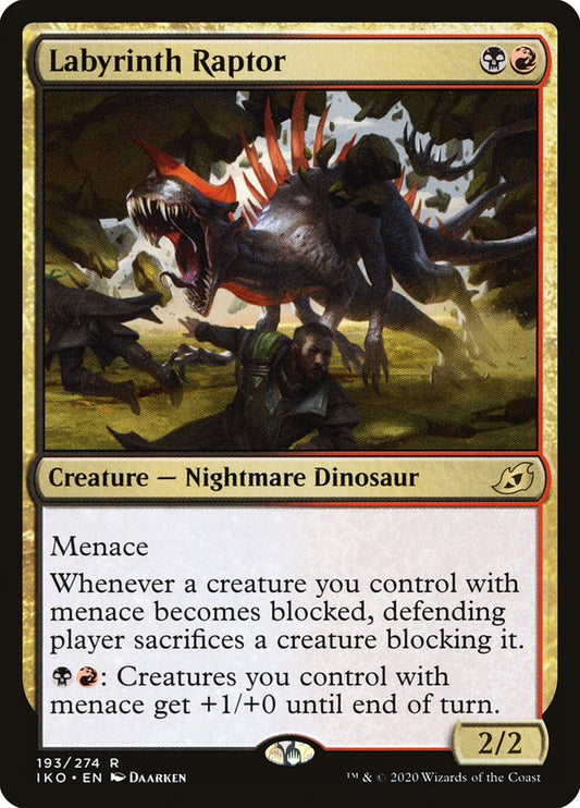MTG Card Title: Labyrinth Raptor IKO/193