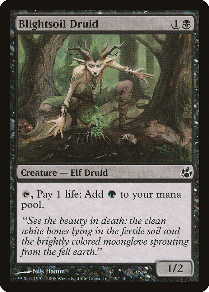 MTG Card Title: Blightsoil Druid MOR/59