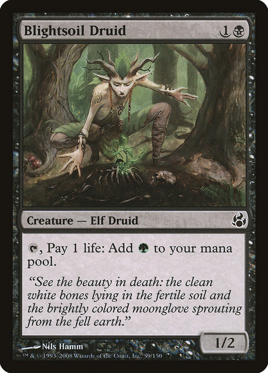 MTG Card Title: Blightsoil Druid MOR/59