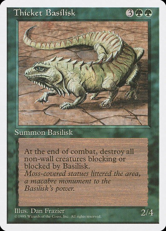 MTG Card Title: Thicket Basilisk 4ED/274