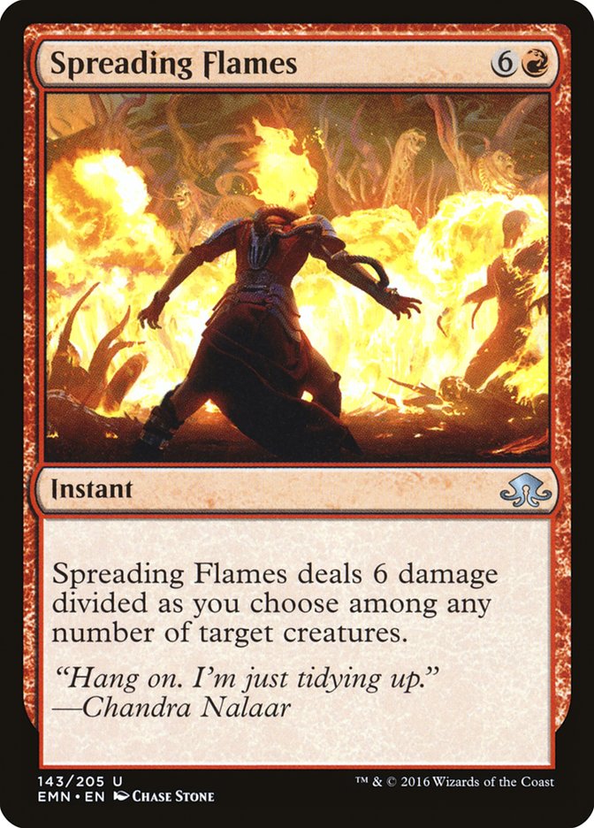 MTG Card Title: Spreading Flames EMN/143