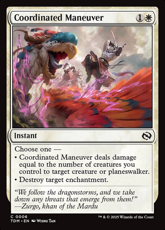 MTG Card Title: Coordinated Maneuver TDM/6