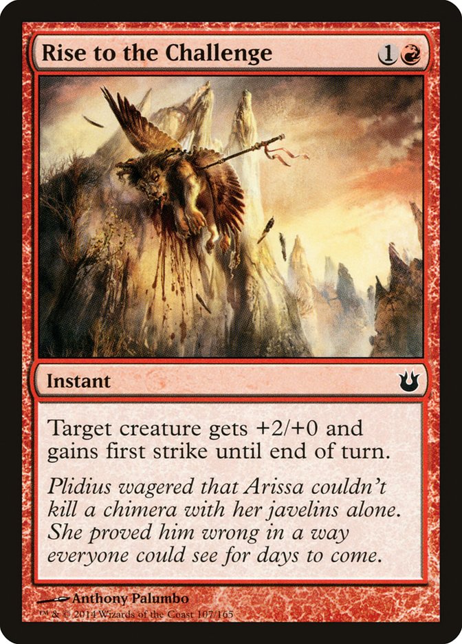 MTG Card Title: Rise to the Challenge BNG/107
