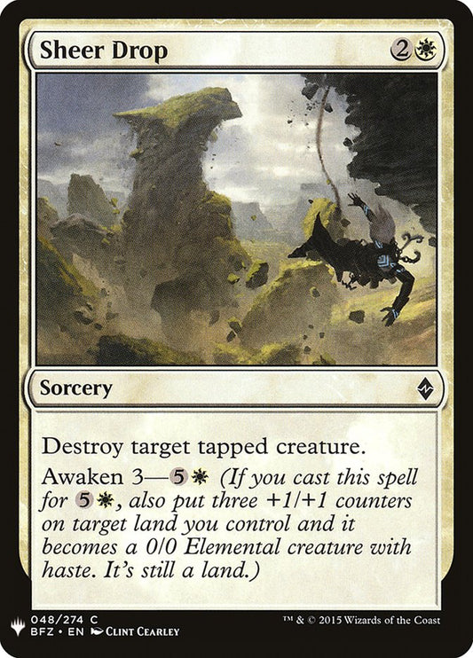 MTG Card Title: Sheer Drop PLST/BFZ-48