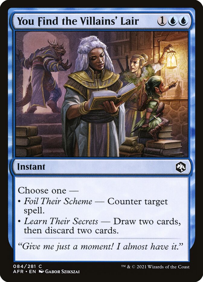 MTG Card Title: You Find the Villains' Lair AFR/84