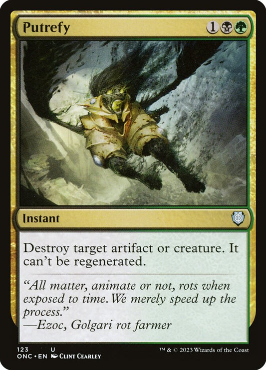 MTG Card Title: Putrefy ONC/123