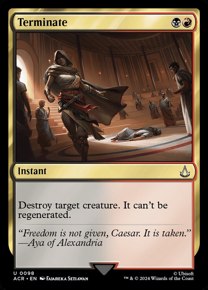 MTG Card Title: Terminate ACR/98