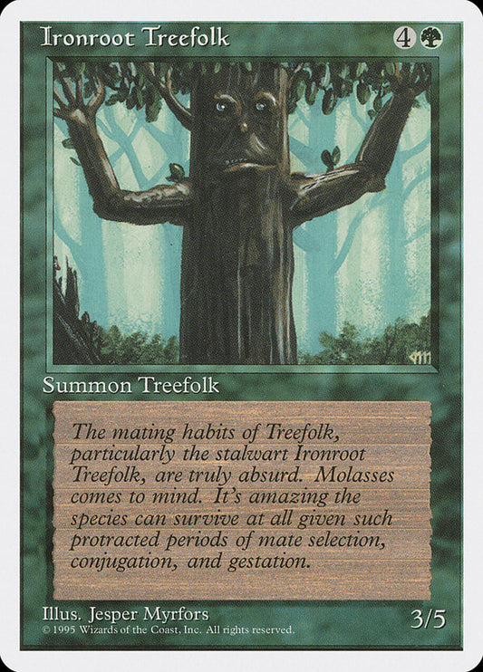 MTG Card Title: Ironroot Treefolk 4ED/253
