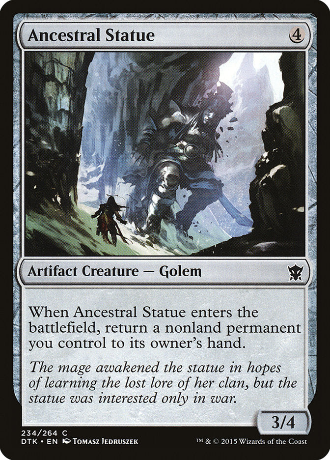 MTG Card Title: Ancestral Statue DTK/234
