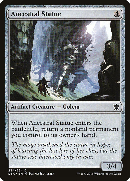 MTG Card Title: Ancestral Statue DTK/234
