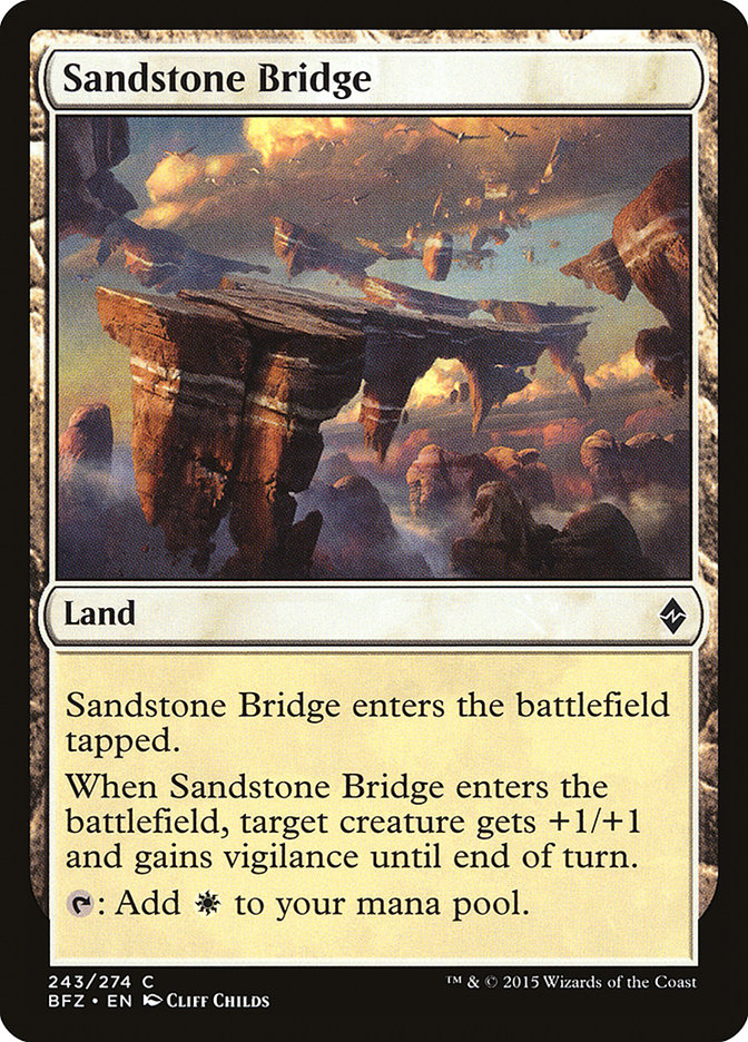MTG Card Title: Sandstone Bridge BFZ/243