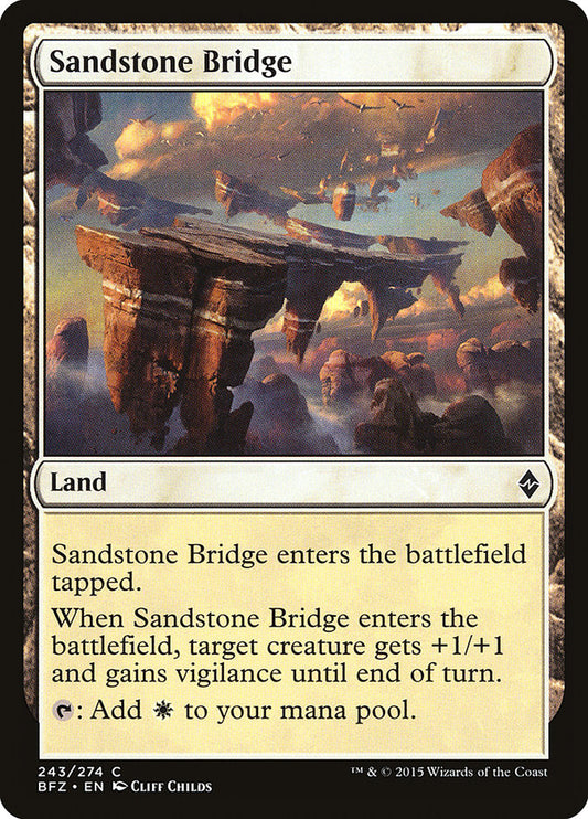 MTG Card Title: Sandstone Bridge BFZ/243