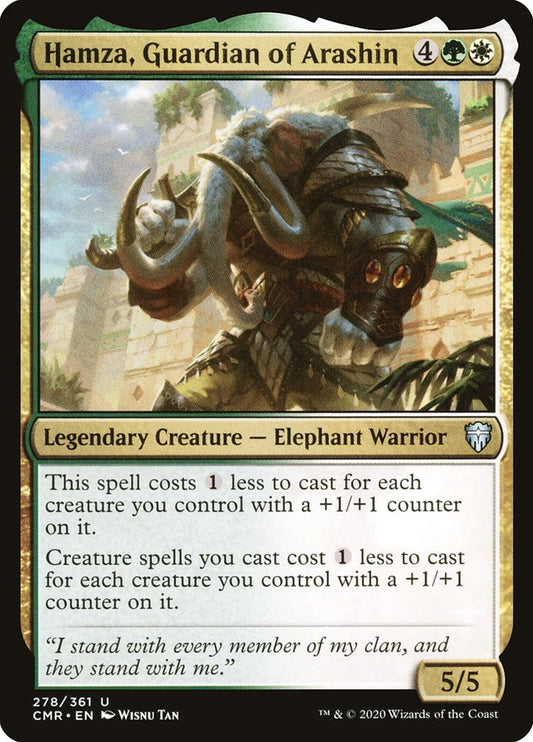 MTG Card Title: Hamza, Guardian of Arashin CMR/278