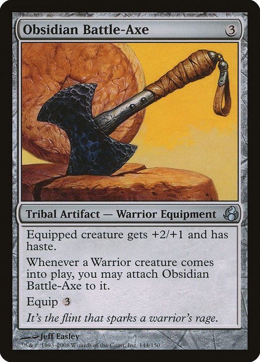 MTG Card Title: Obsidian Battle-Axe MOR/144