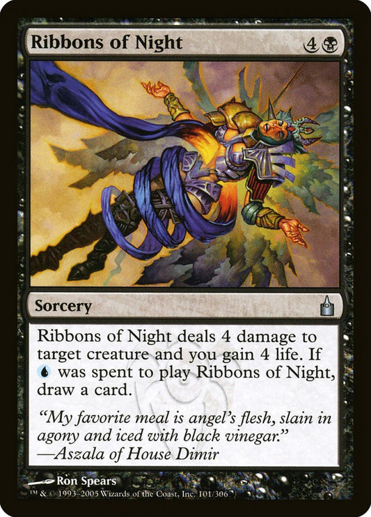 MTG Card Title: Ribbons of Night RAV/101