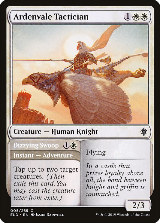 MTG Card Title: Ardenvale Tactician // Dizzying Swoop ELD/5