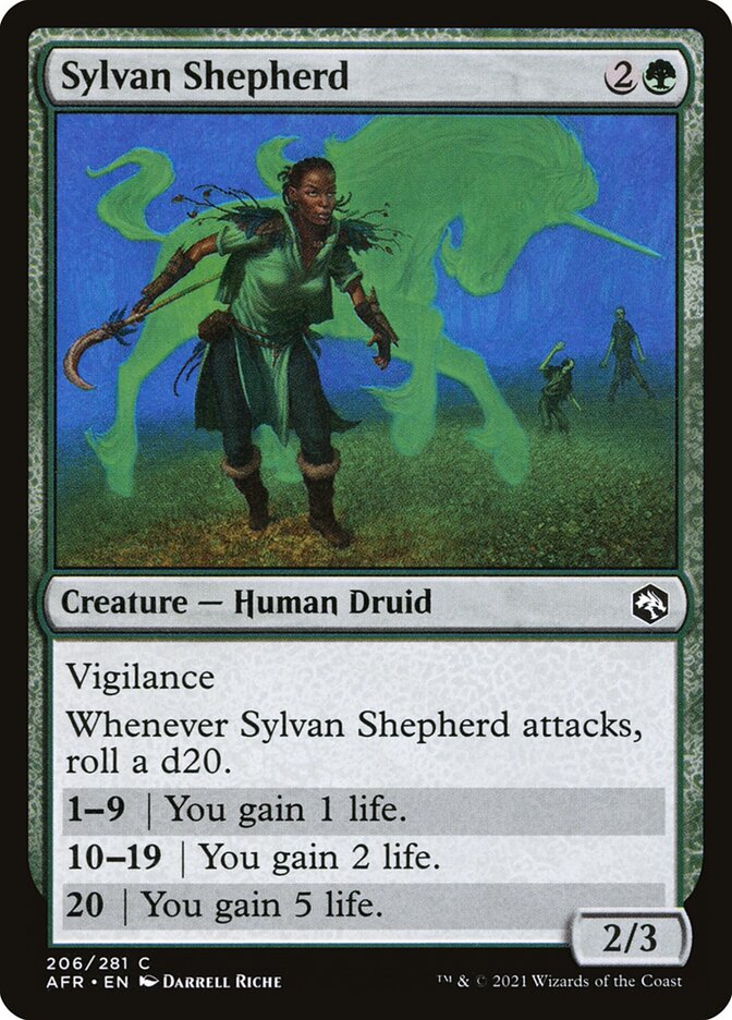 MTG Card Title: Sylvan Shepherd AFR/206