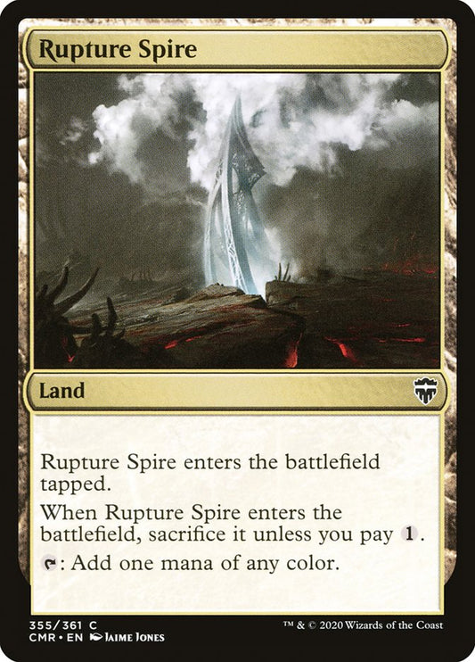 MTG Card Title: Rupture Spire CMR/355