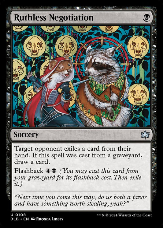 MTG Card Title: Ruthless Negotiation BLB/108