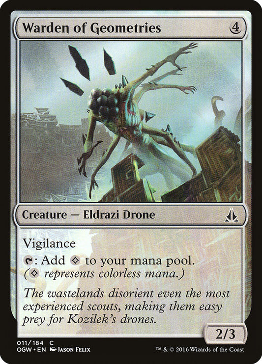 MTG Card Title: Warden of Geometries OGW/11