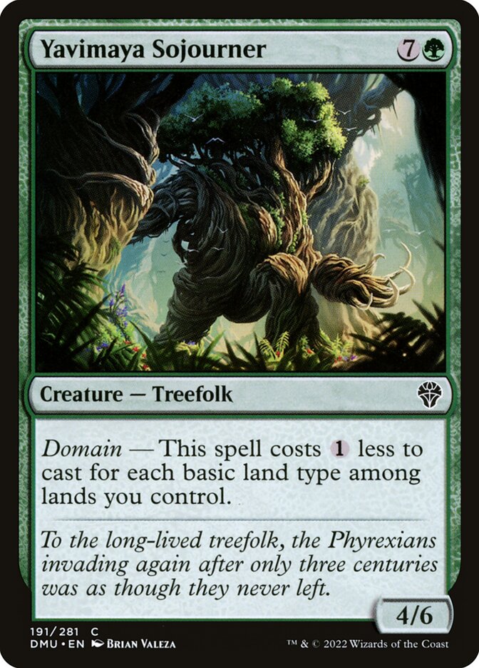 MTG Card Title: Yavimaya Sojourner DMU/191