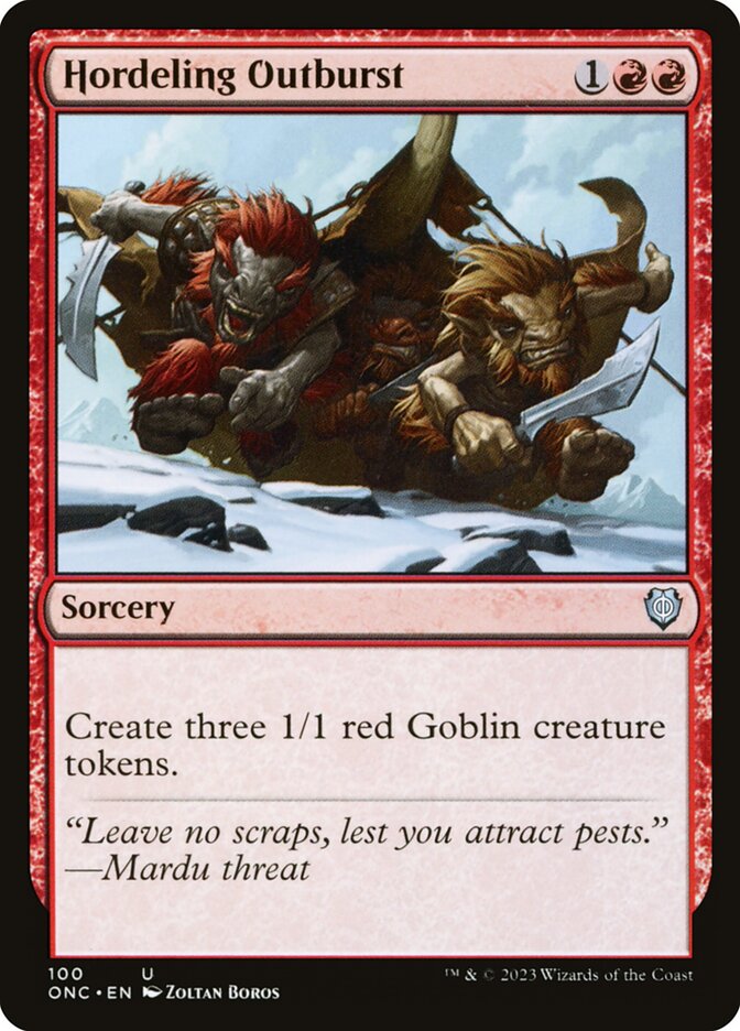 MTG Card Title: Hordeling Outburst ONC/100