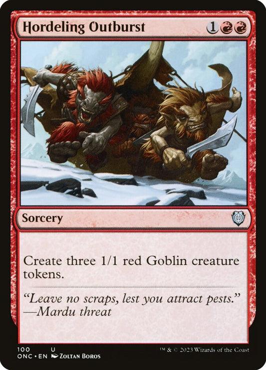 MTG Card Title: Hordeling Outburst ONC/100
