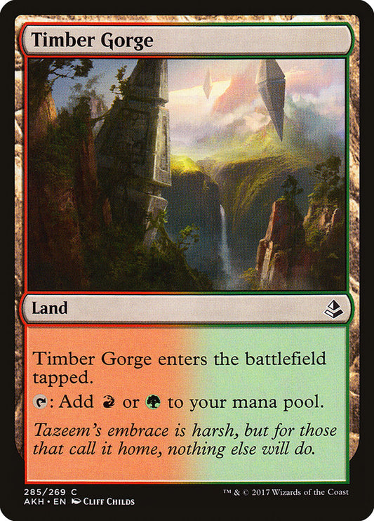 MTG Card Title: Timber Gorge AKH/285