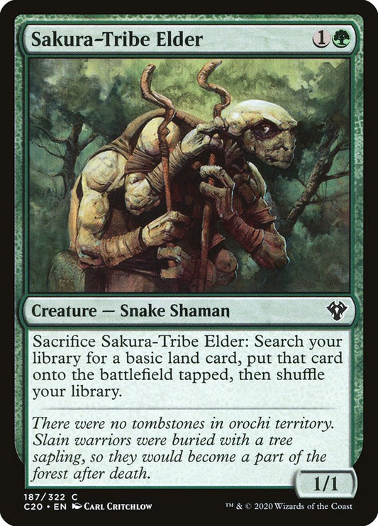 MTG Card Title: Sakura-Tribe Elder C20/187