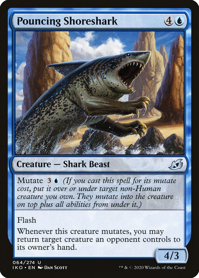 MTG Card Title: Pouncing Shoreshark IKO/64