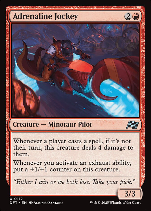 MTG Card Title: Adrenaline Jockey DFT/112
