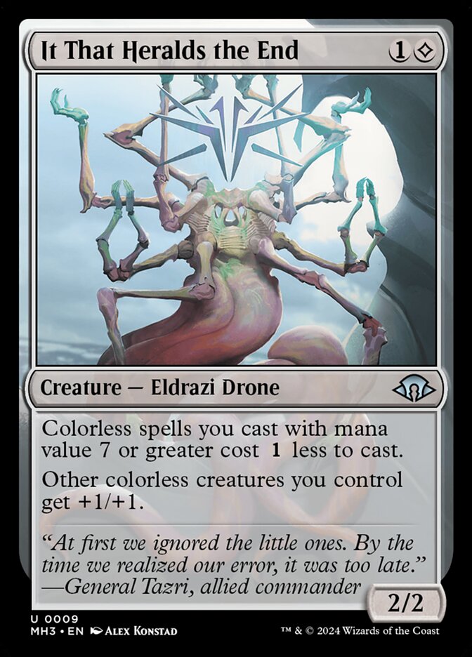 MTG Card Title: It That Heralds the End MH3/9