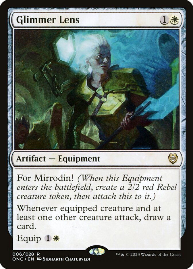 MTG Card Title: Glimmer Lens ONC/6