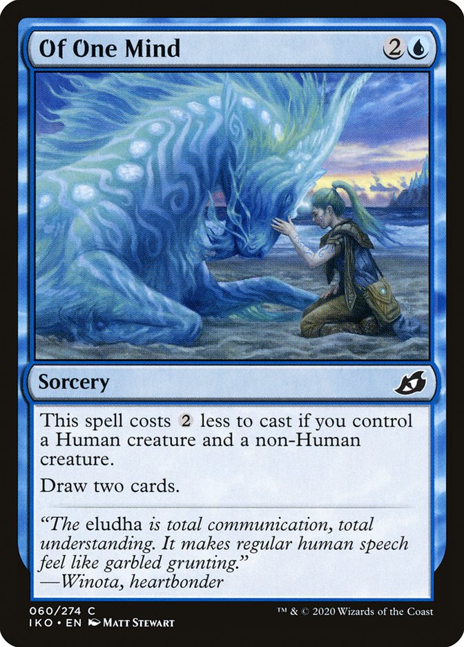 MTG Card Title: Of One Mind IKO/60
