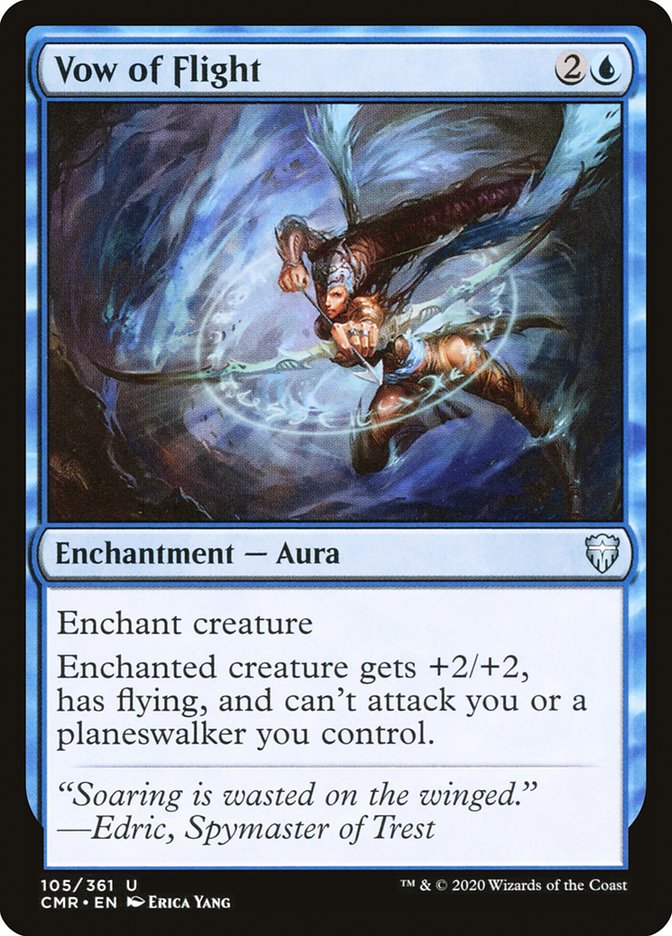 MTG Card Title: Vow of Flight CMR/105