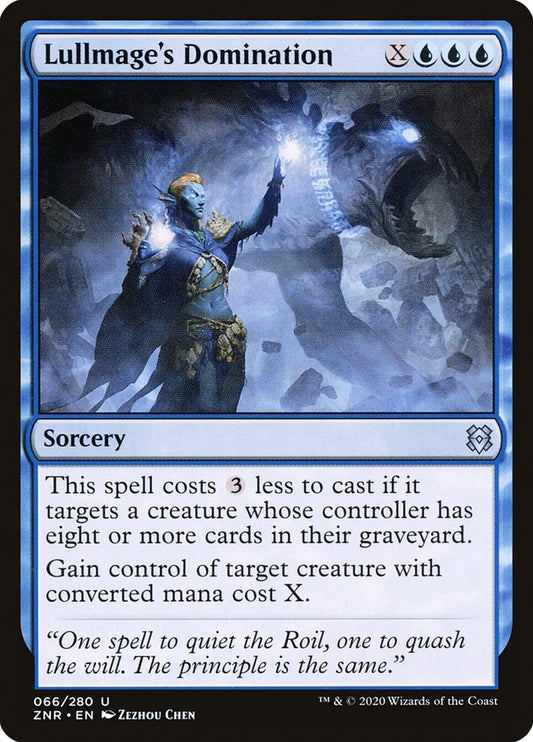 MTG Card Title: Lullmage's Domination ZNR/66