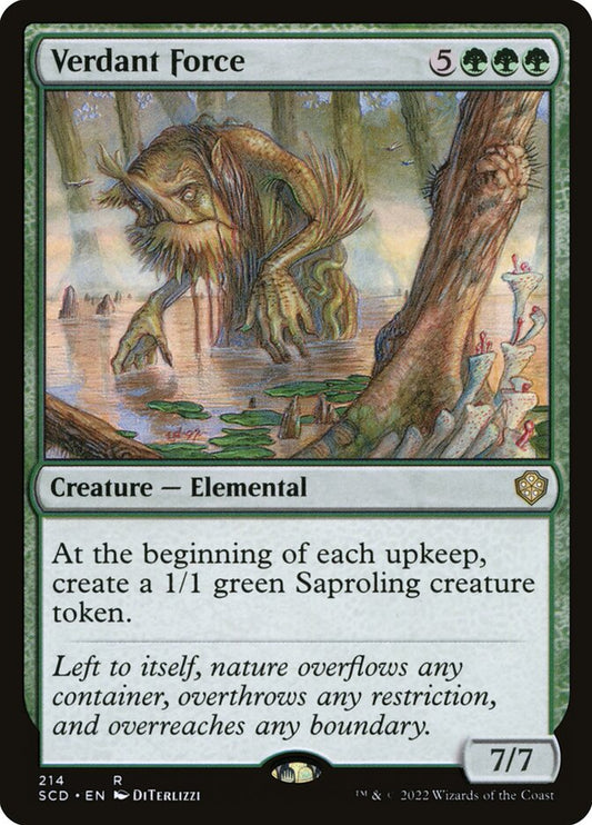 MTG Card Title: Verdant Force SCD/214