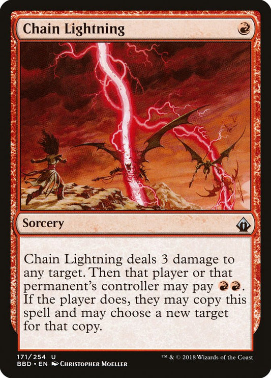 MTG Card Title: Chain Lightning BBD/171