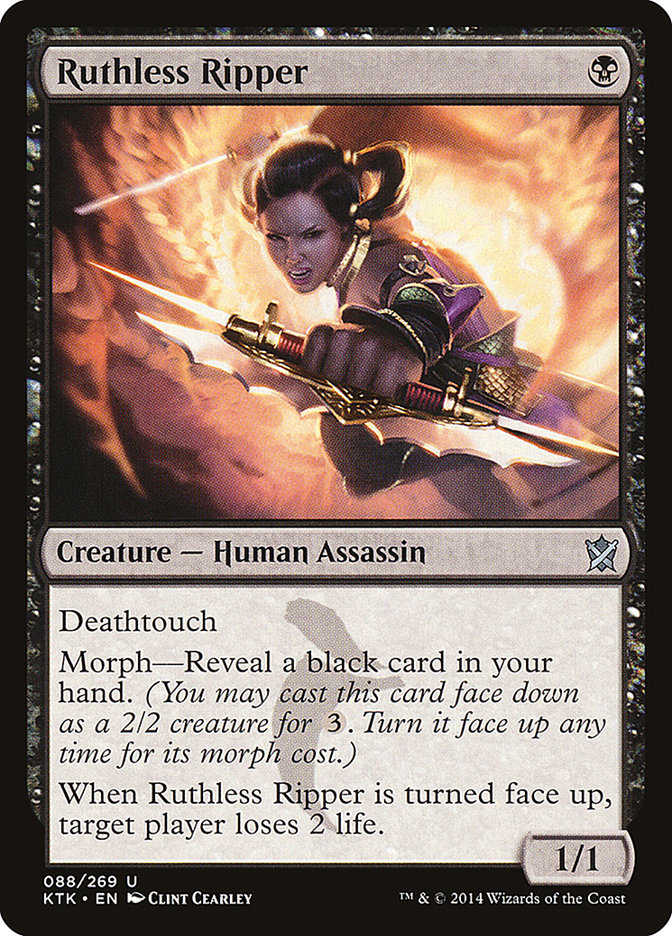MTG Card Title: Ruthless Ripper KTK/88