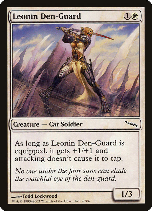 MTG Card Title: Leonin Den-Guard MRD/9