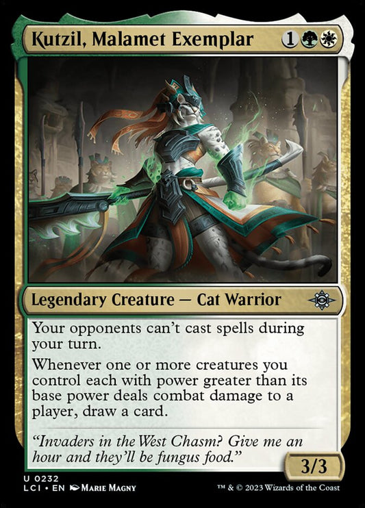 MTG Card Title: Kutzil, Malamet Exemplar LCI/232