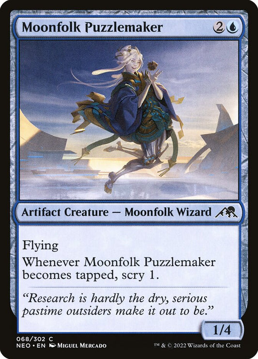 MTG Card Title: Moonfolk Puzzlemaker NEO/68