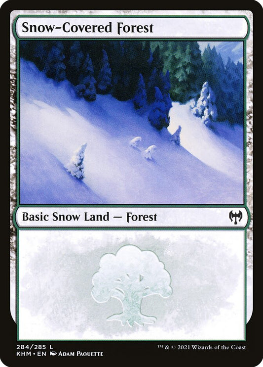 MTG Card Title: Snow-Covered Forest KHM/284