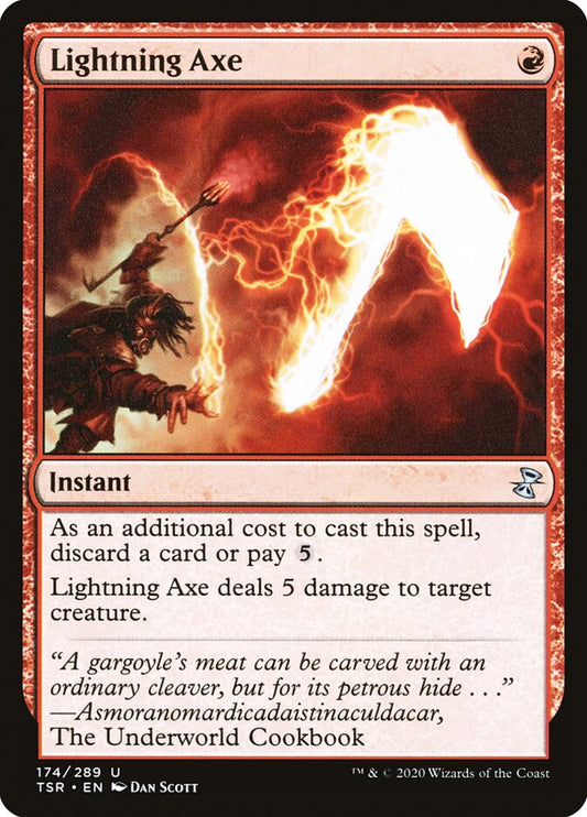 MTG Card Title: Lightning Axe TSR/174