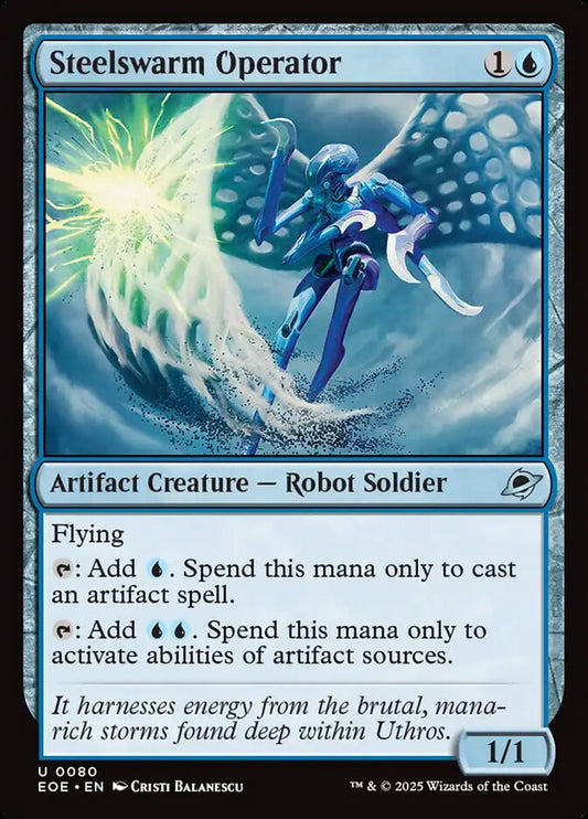 MTG Card Title: Steelswarm Operator EOE/80