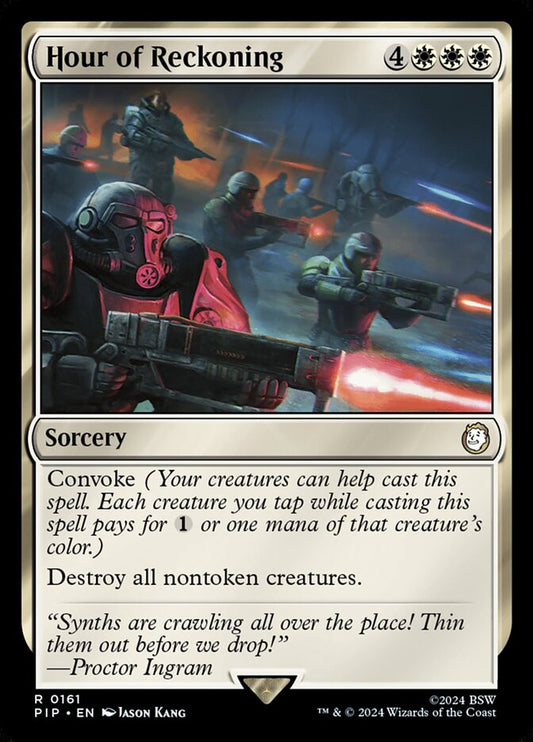 MTG Card Title: Hour of Reckoning PIP/161