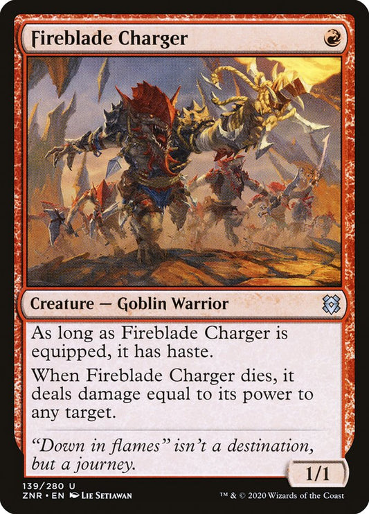 MTG Card Title: Fireblade Charger ZNR/139