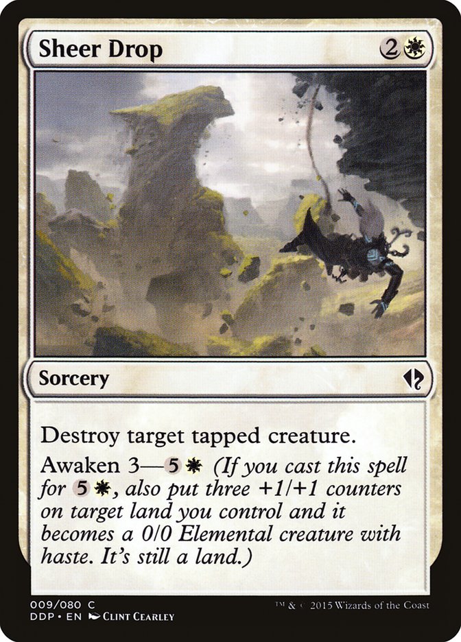MTG Card Title: Sheer Drop DDP/9