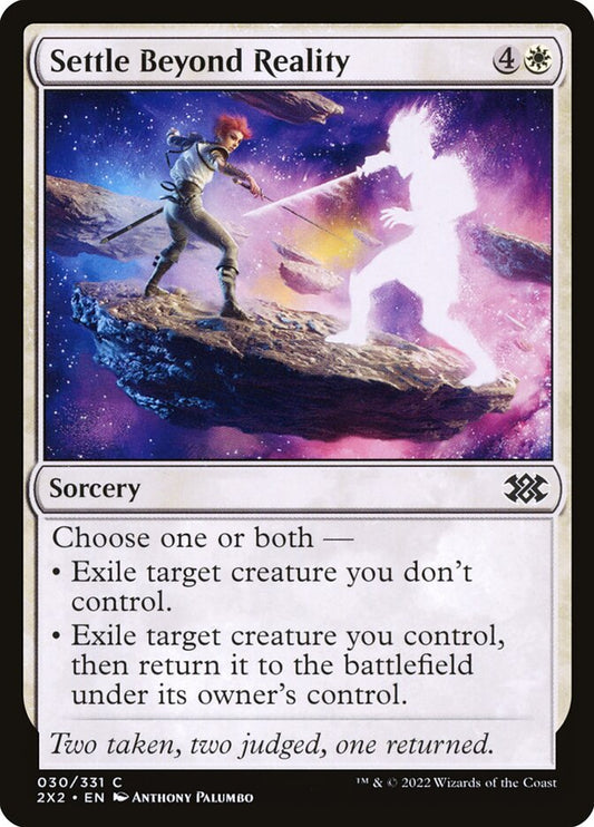MTG Card Title: Settle Beyond Reality 2X2/30