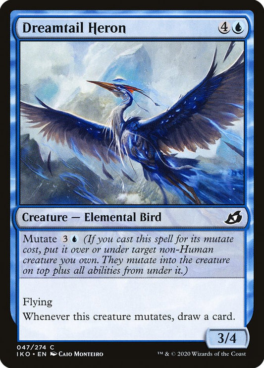 MTG Card Title: Dreamtail Heron IKO/47